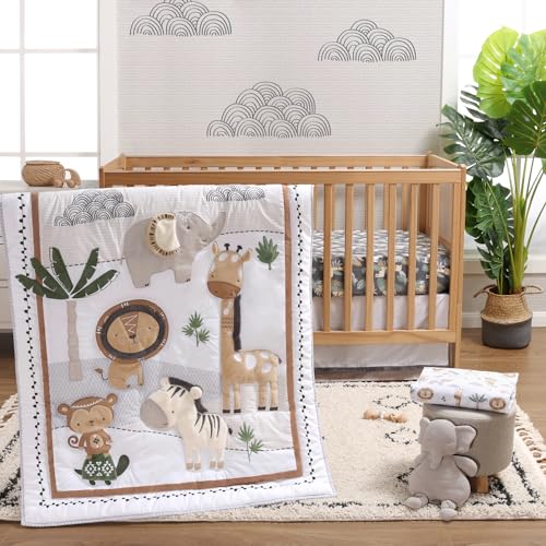 Peanutshell Safari Crib Bedding Set for Nursery