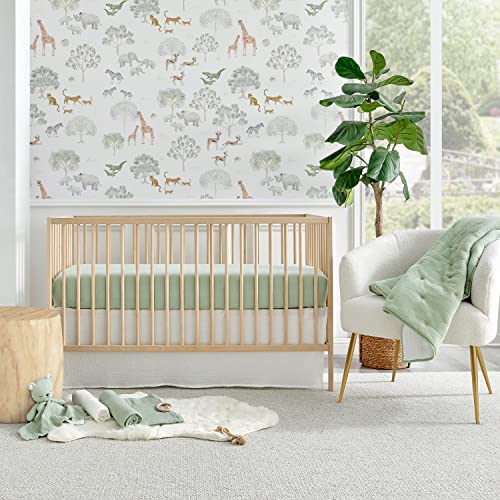 Sage Cloud Muslin 5-Piece Crib Bed Set