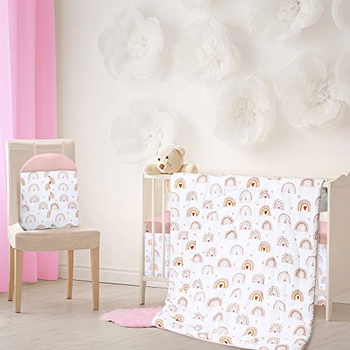 Boho Rainbow Crib Bedding Set for Nursery