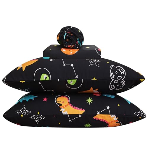 Dinosaur Space Twin Sheets Set for Kids