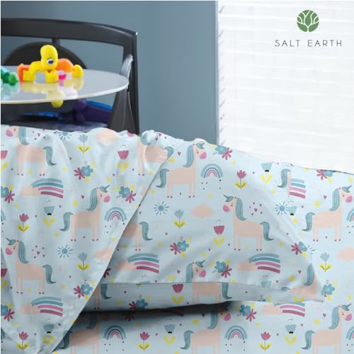 Unicorn 3-Piece Cotton Twin Kids Bedding Set