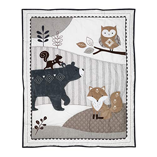 Woodland Forest Animal 5-Piece Baby Crib Set