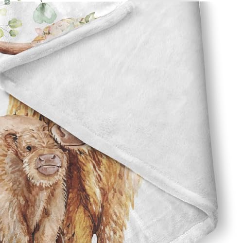 Highland Cow Baby Crib Bedding Set - 3 Pieces