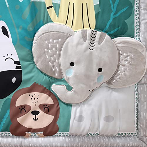 Safari Nursery Crib Bedding Set, 3 Pieces