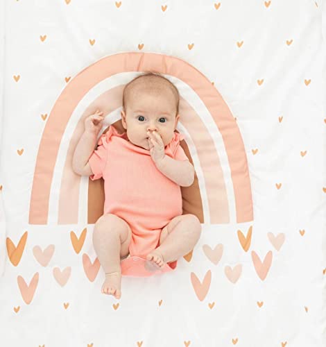 Boho Rainbow 3 Piece Baby Crib Bedding Set