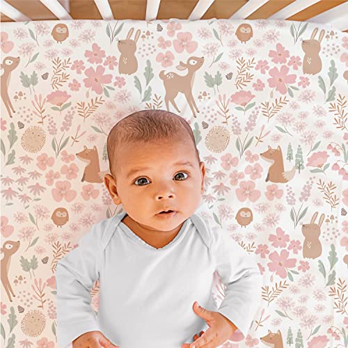 Peanutshell Fairytale Forest Baby Girl Crib Set