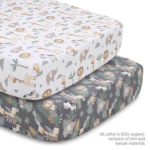 Peanutshell Safari Crib Bedding Set for Nursery