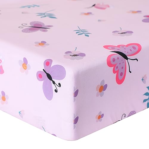 Butterfly Nursery Crib Bedding Set for Girls