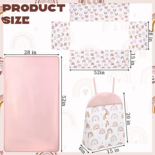 Boho Rainbow Crib Bedding Set for Nursery