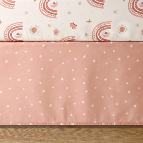 Boho Rainbow Crib Bedding Set for Girls