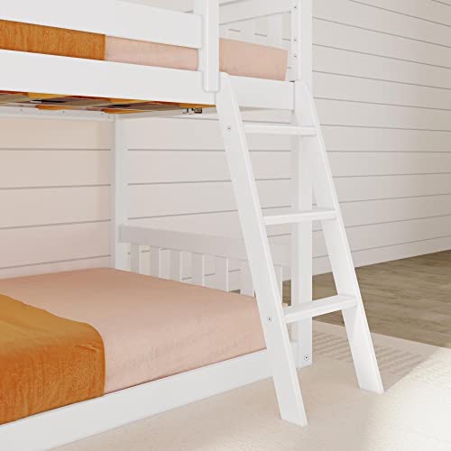 Max & Lily Twin Low Bunk Bed with Slide