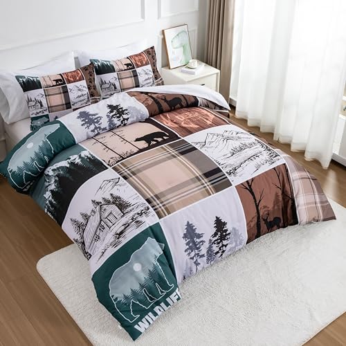 Rustic Woodland Wildlife Twin Comforter Set