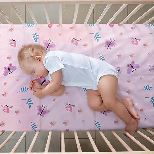 Butterfly Nursery Crib Bedding Set for Girls