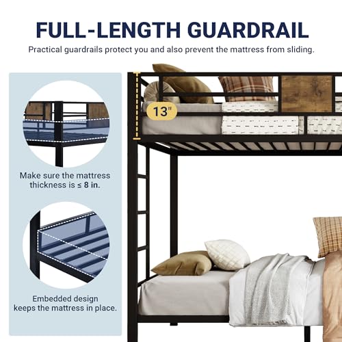 Rustic Twin Over Twin Bunk Bed Frame