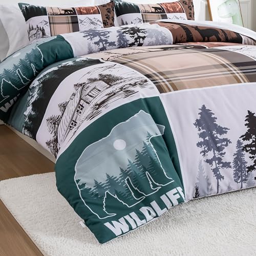 Rustic Woodland Wildlife Twin Comforter Set