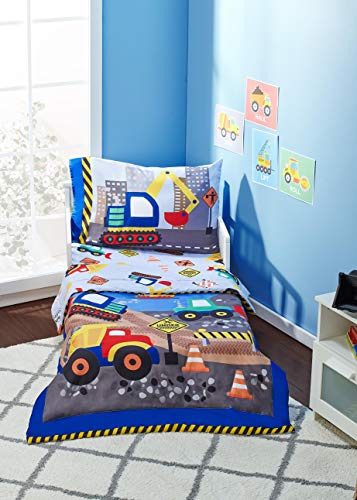 Under Construction Kids 4-Piece Toddler Bedding Set