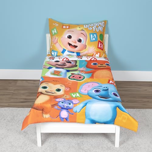 CoComelon Learning is Fun Toddler Bedding Set