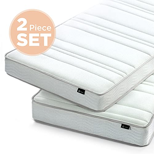 ZINUS Twin Foam and Spring Bunk Bed Set