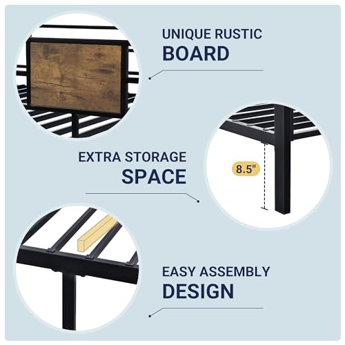 Rustic Twin Over Twin Bunk Bed Frame