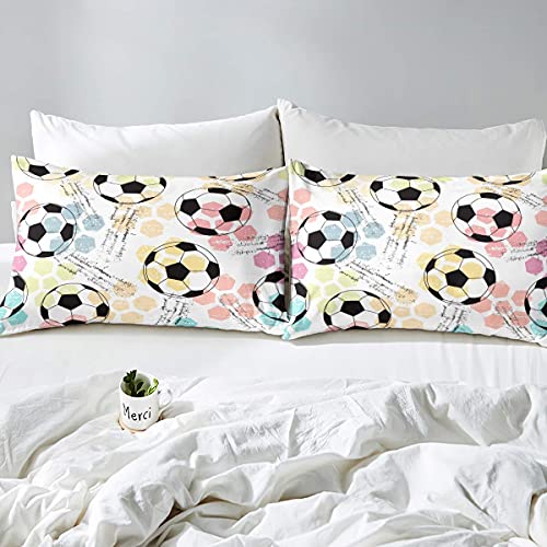 Kids Soccer Ball Comforter Set for Boys & Girls