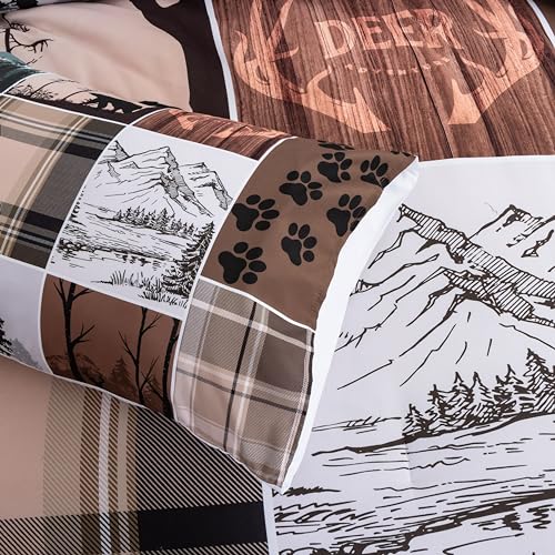 Rustic Woodland Wildlife Twin Comforter Set