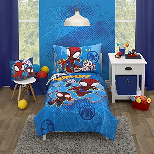 Spidey Team 4-Piece Toddler Bed Set
