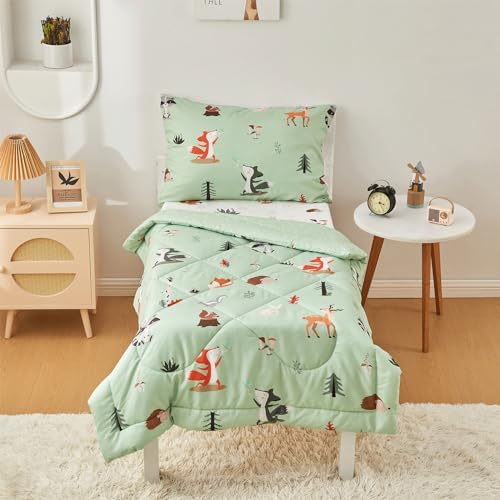 Woodland Animal Toddler Bedding Set - 4 Pieces