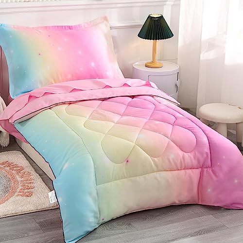 Wowelife Pink Toddler Bedding Set for Girls