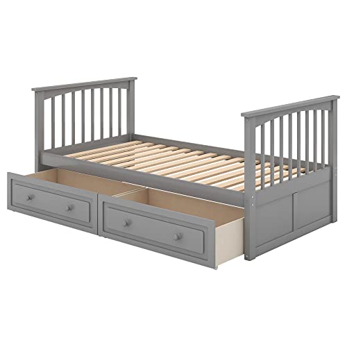Harper & Bright Twin-Over-Twin Bunk Bed Set