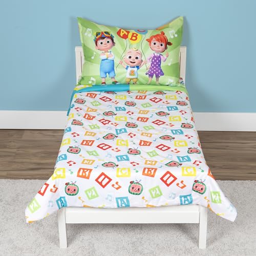 CoComelon Learning is Fun Toddler Bedding Set