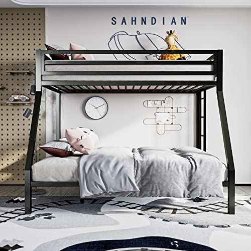 Stylish Twin Over Full Metal Bunk Bed Set