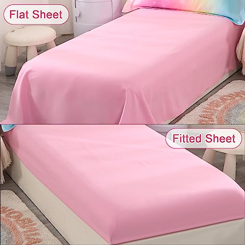 Wowelife Pink Toddler Bedding Set for Girls