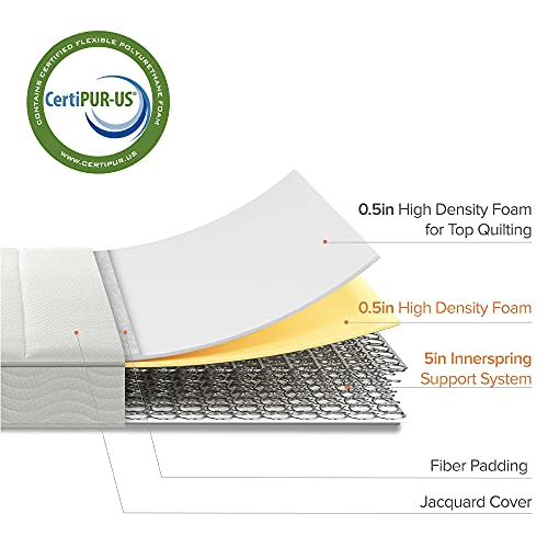 ZINUS Twin Foam and Spring Bunk Bed Set