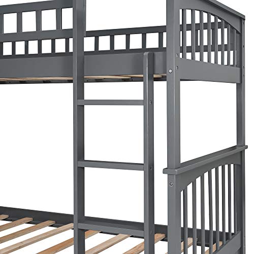 Harper & Bright Twin-Over-Twin Bunk Bed Set