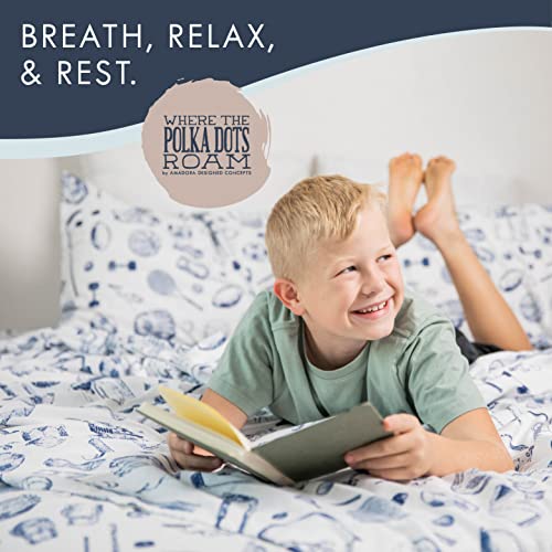 Kids Sports Twin Bedding Set - Soft & Fun