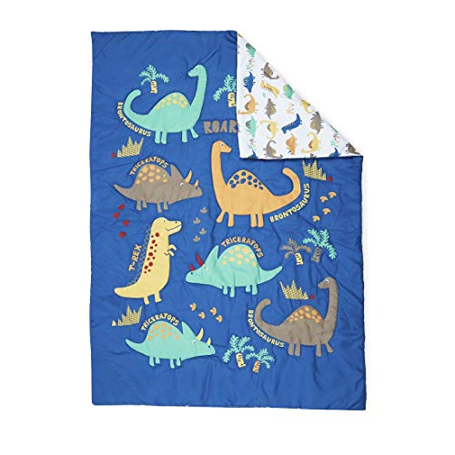 Roarsome Dinosaur Toddler Bedding Set, 4 Pieces