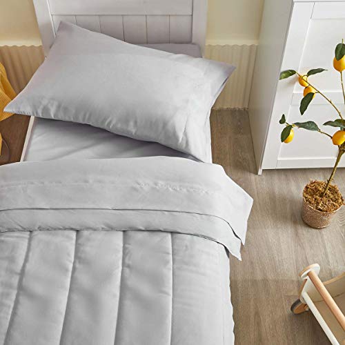 Ultra Soft 4-Piece Toddler Bedding Set - Gray
