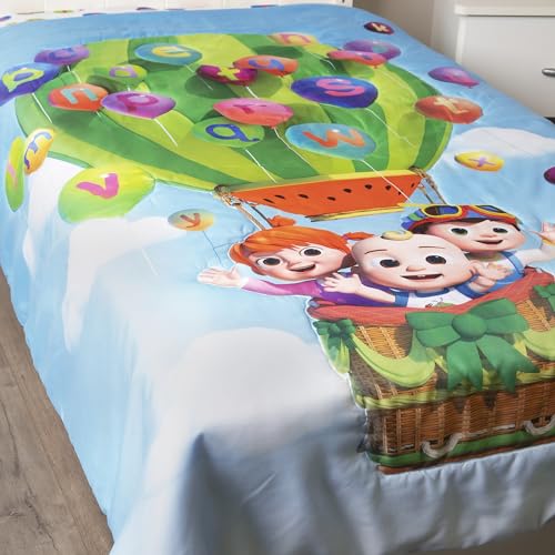 Cocomelon Toddler Bedding Set – 4 Pieces, Blue