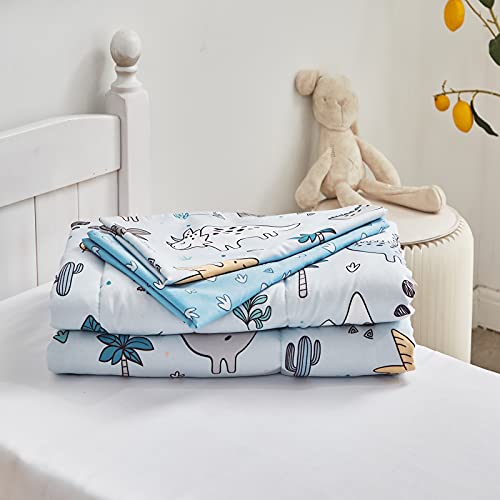 Cute Dinosaur Toddler Bedding Set - Ultra Soft