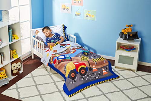 Under Construction Kids 4-Piece Toddler Bedding Set