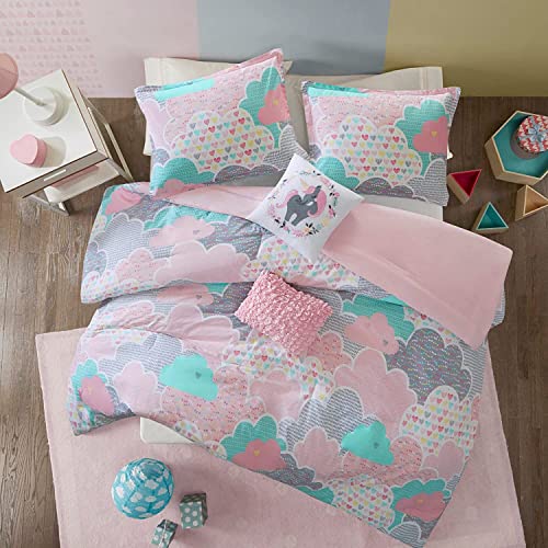 Vibrant Unicorn Print Kids Comforter Set
