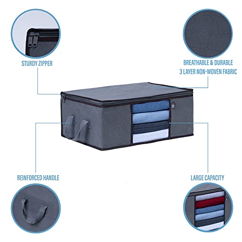 VENO 3 Pack Medium Storage Bags for Bedding