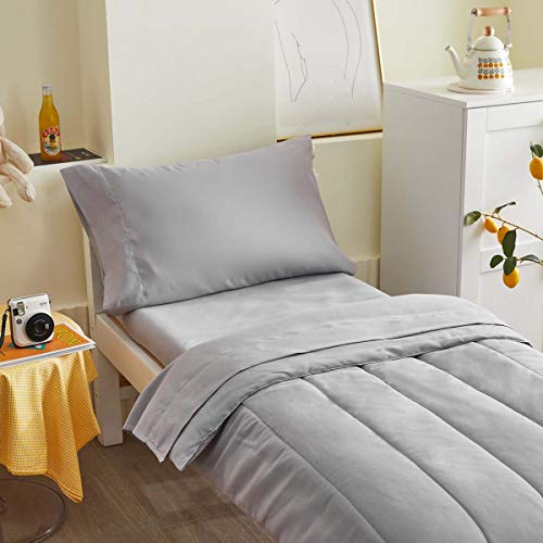 Ultra Soft 4-Piece Toddler Bedding Set - Gray