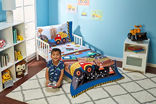 Under Construction Kids 4-Piece Toddler Bedding Set