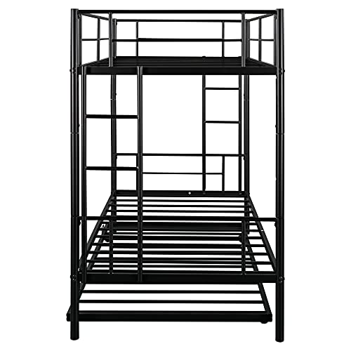 Calabash Twin Metal Bunk Bed with Trundle