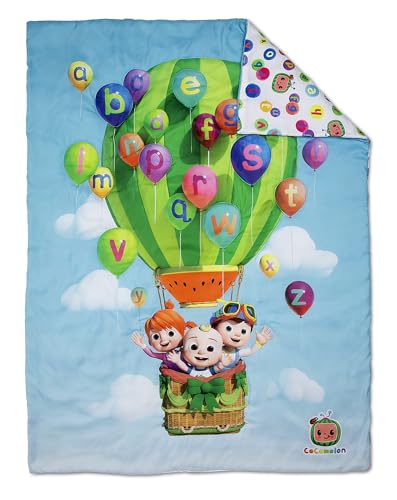 Cocomelon Toddler Bedding Set – 4 Pieces, Blue