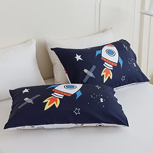 Space Rocket Kids Comforter Set - Queen Size