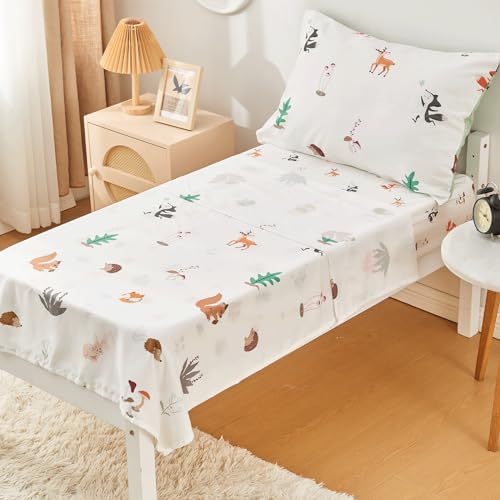 Woodland Animal Toddler Bedding Set - 4 Pieces