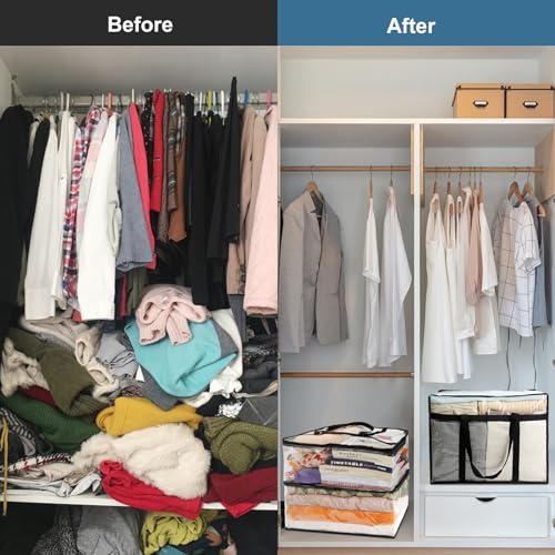 6-Pack Clear Storage Bags for Bedding and More