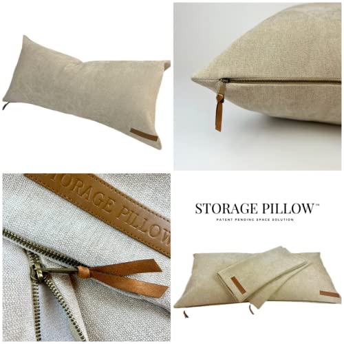 XL Zippered Storage Pillowcase for Space Saving